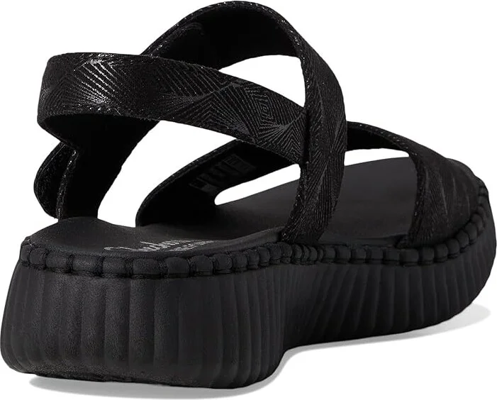SKECHERS Wilshire Boulevard - Illusion Of Love Women's Sandals Black/Black : 7 B - Medium, Rubber/Suede - Image 4