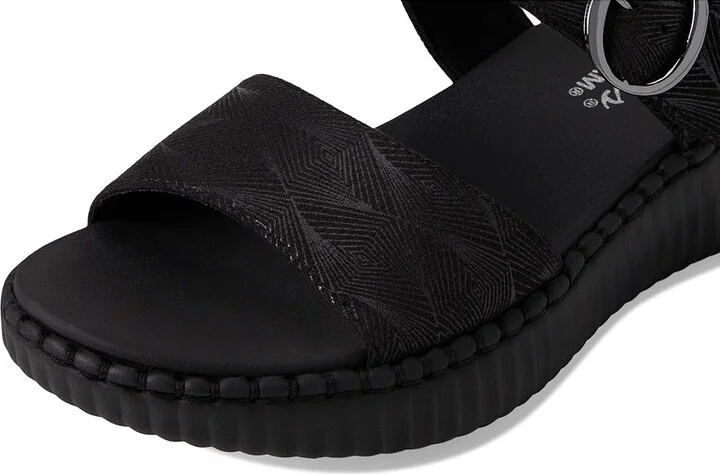 SKECHERS Wilshire Boulevard - Illusion Of Love Women's Sandals Black/Black : 7 B - Medium, Rubber/Suede - Image 7