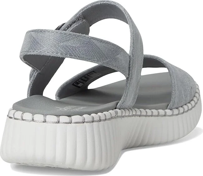 SKECHERS Wilshire Boulevard - Illusion Of Love Women's Sandals Gray : 5 B - Medium, Rubber/Suede - Image 4
