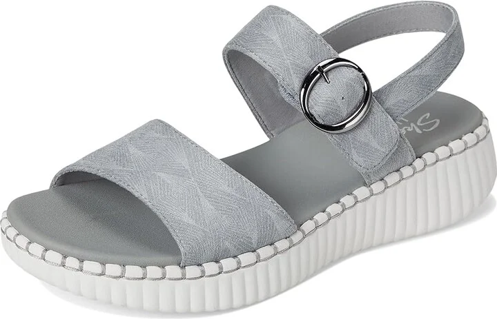 SKECHERS Wilshire Boulevard - Illusion Of Love Women's Sandals Gray : 5 B - Medium, Rubber/Suede - Image 5