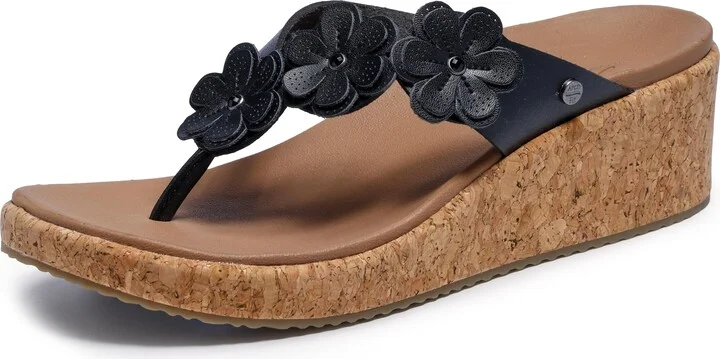 Skechers Women's ARCHFIT Beverlee-Rare Blossom Flip-Flop