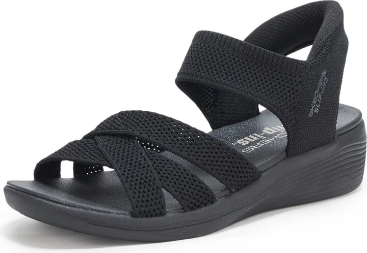 Skechers Women's Arya-Cooling Off Hands Free Slip-Ins Wedge Sandal