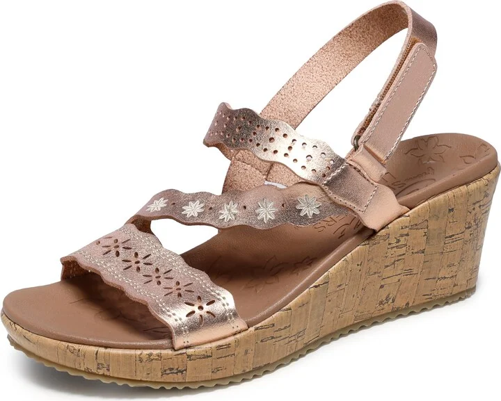 Skechers Women's Beverlee-Cherished Aura Wedge Sandal