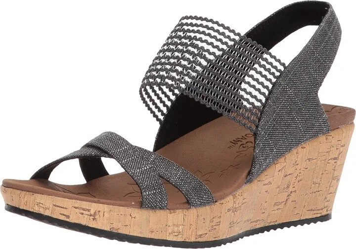 Skechers womens Beverlee - High Tea Wedge Sandal
