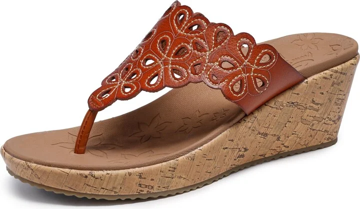 Skechers Women's Beverlee-Summer Spirit Wedge Sandal
