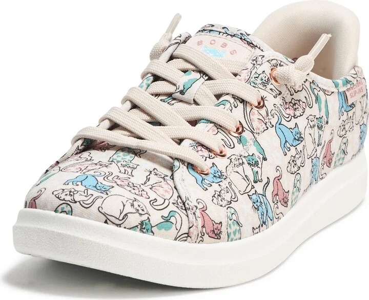 Skechers Women's BOBS D'VINE-Kitty Print Sneaker