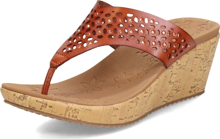 Skechers Women's Cork Wedge Flip-Flop