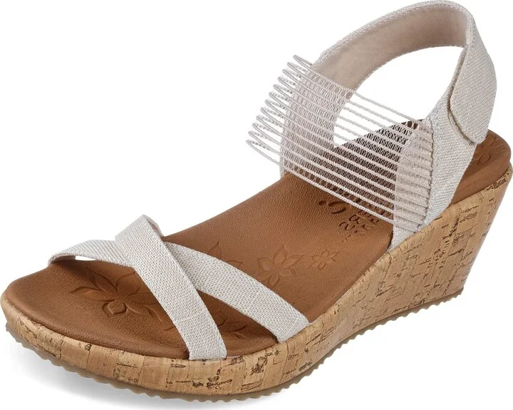 Skechers Women's Cork Wedge Sandal