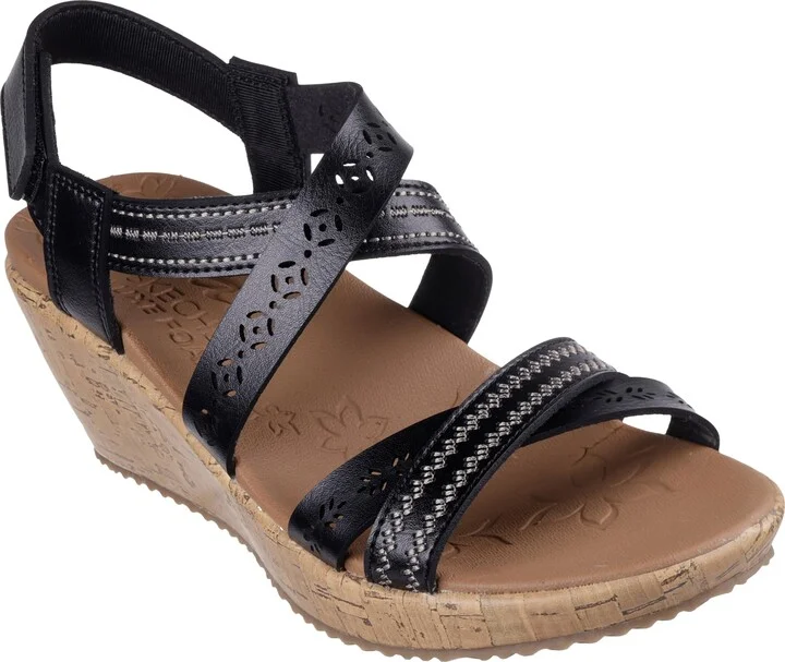 Skechers Women's Cork Wedge Sandal