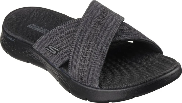 Skechers Women's Crossband Slide Sandal