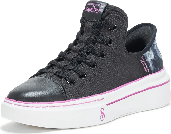 SKECHERS Women's Dogg: Snoop ONE-BOSS Life Canvas Hands Free Slip-Ins Sneaker