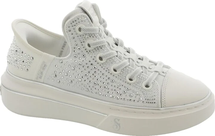 SKECHERS Women's Dogg: Snoop ONE-Rhine-Stoned Hands Free Slip-Ins Sneaker