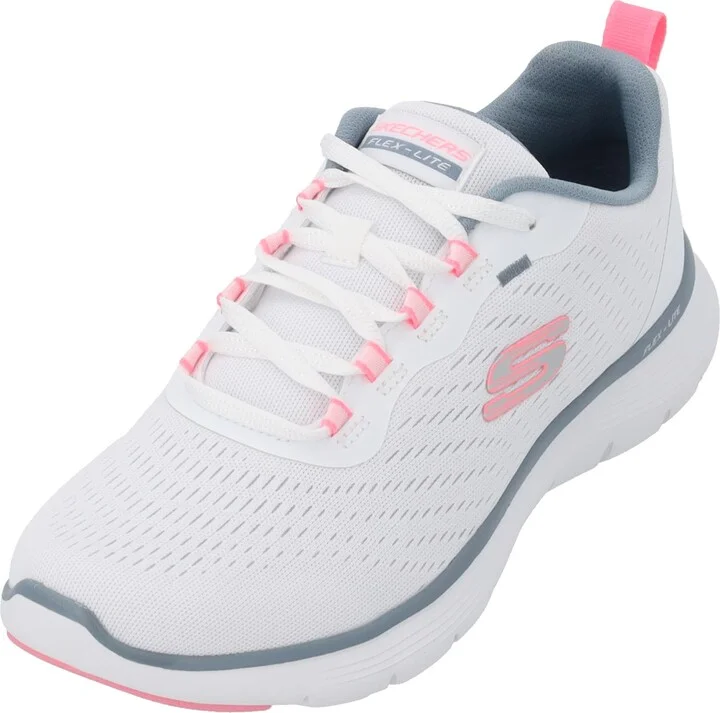 White Mesh Pink Light Blue Trim