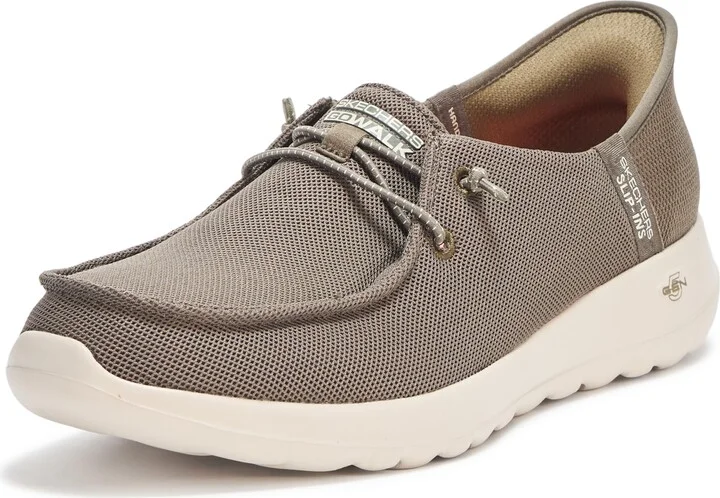 Skechers Women's Hands Free Slip-ins Go Walk Joy Moc Toe Casual Shoe Boat