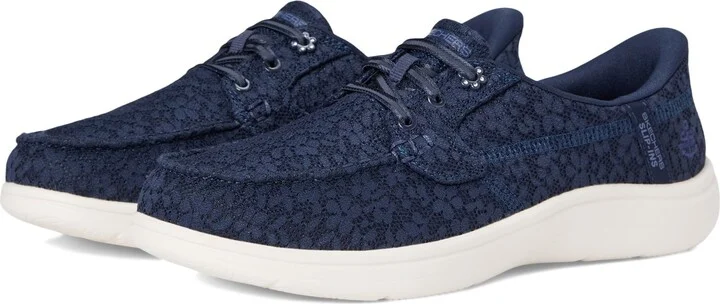 SKECHERS Women's Hands Free Slip-Ins On-The-Go Flex Radiant-Leilani Boat Shoe