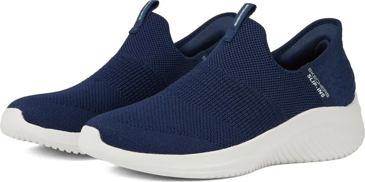 Skechers Women's Hands Free Slip Ins Ultra Flex 3.0 Smooth Step Sneaker