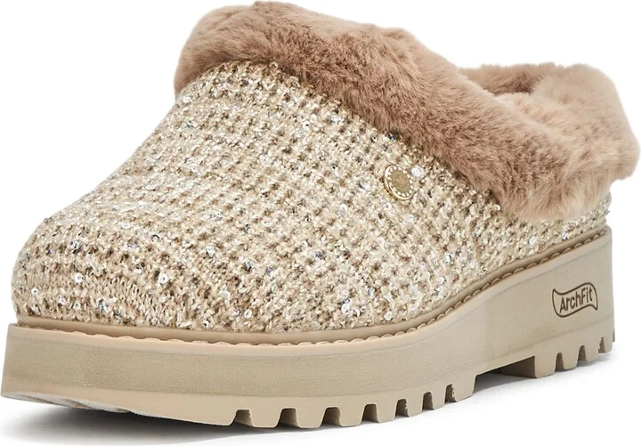 Skechers Women's Martha Stewart Arch FIT Keepsakes-ICY Glitz Slipper