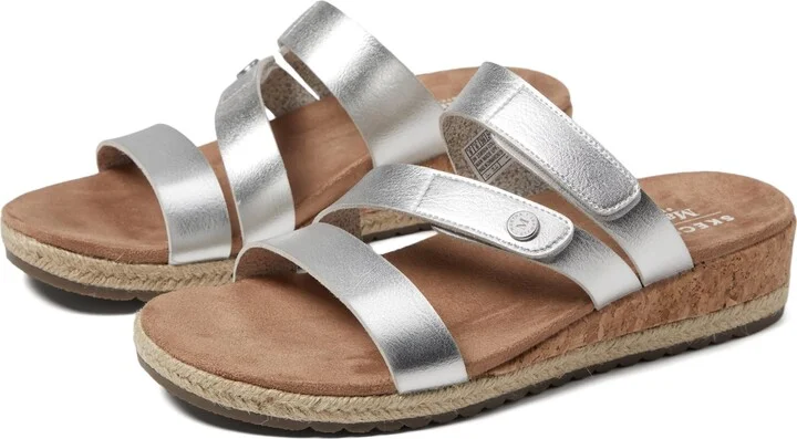 SKECHERS Women's Martha Stewart BREEZIE-Shiny Luster Wedge Sandal