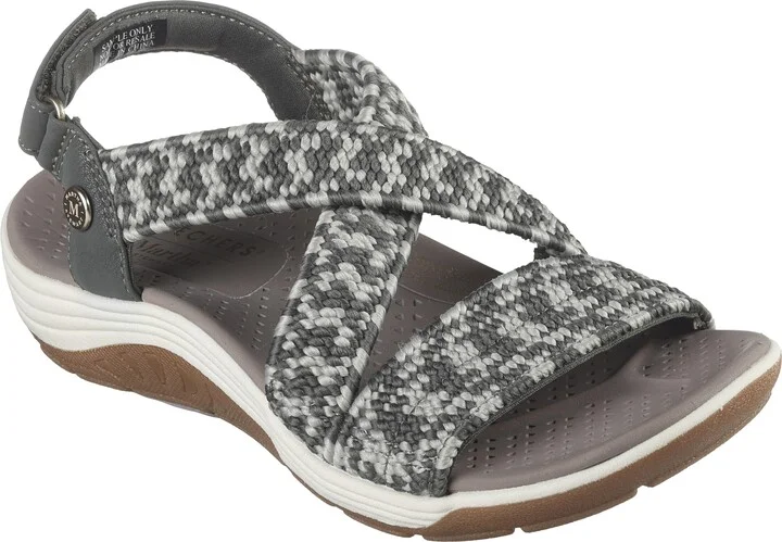 SKECHERS Women's Martha Stewart Reggae Cup-Coastal Trail Flat Sandal