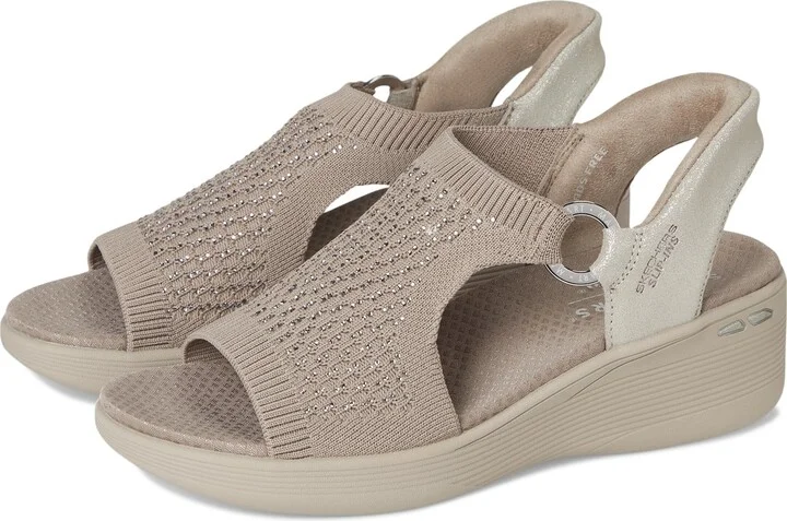 Skechers Women's Martha Stewart's PIER-LITE-Park Path Hands Free Slip-Ins Wedge Sandal
