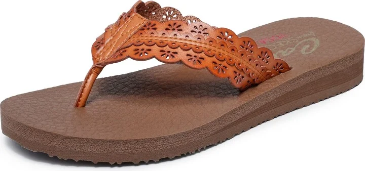 Skechers Women's Meditation-CATCHING Sun Flip-Flop
