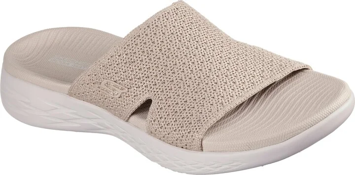 Skechers Women's On-The-Go 600 Stretch Knit Slide Sandal