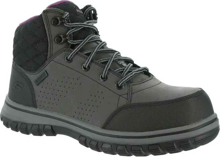 Skechers Women's Padded Collar Safety Boot Industrial Shoe