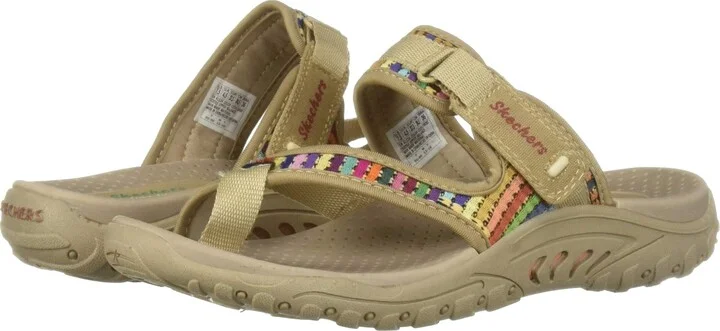 Skechers Women's Reggae-Mad Swag-Toe Thong Woven Sandal