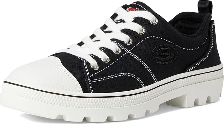 SKECHERS Women's Roadies-True Roots Sneaker Women's Shoes Black : 6 medium, Synthetic - Image 5