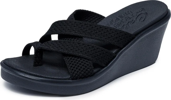 Skechers Women's Rumble ON-Heat Maze Wedge Sandal