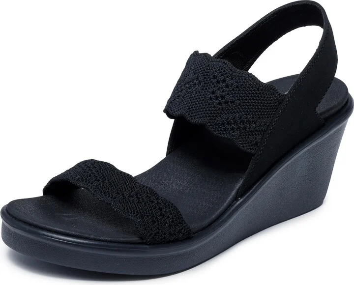 Skechers Women's Rumble on-New Crush Wedge Sandal
