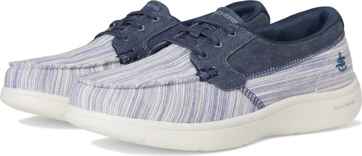 Skechers Women's Striped Canvas Boat Shoe