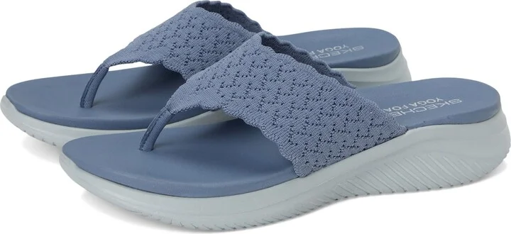 Skechers Women's Ultra Flex 3.0-RYHTHM Waves Flip-Flop
