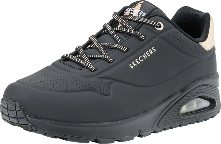 Skechers Women's Uno-Shimmer Away Wedge Slip-On Fashion Sneakers
