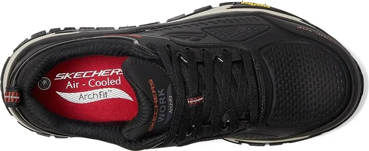 SKECHERS Work Arch Fit Road Walker Comp Toe Men's Shoes Black : 10 D - Medium, Textile/Synthetic/Leather - Image 2
