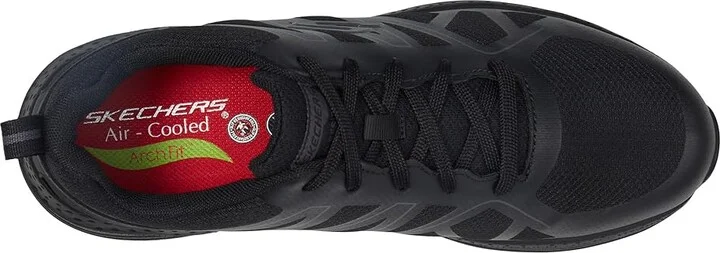 SKECHERS Work Arch Fit SR - Axtell Men's Shoes Black : 7.5 D - Medium, Synthetic/Textile - Image 2