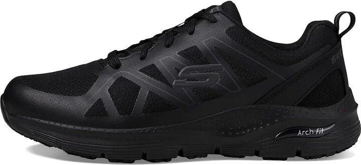 SKECHERS Work Arch Fit SR - Axtell Men's Shoes Black : 7.5 D - Medium, Synthetic/Textile - Image 6