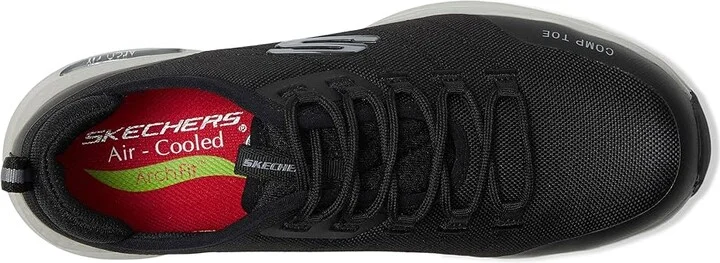 SKECHERS Work Arch Fit SR Composite Toe Women's Shoes Black/Gray : 5 B - Medium, Textile/Synthetic - Image 2