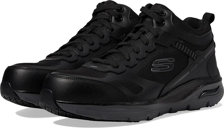SKECHERS Work Arch Fit SR - Pyreford Comp Toe Men's Work Boots Black : 10.5 D - Medium