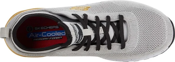 SKECHERS Work Bulkin - Balran Comp Toe Women's Shoes Gray/Black : 8 B - Medium, Textile - Image 2