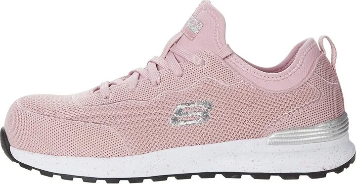 SKECHERS Work Bulkin - Balran Comp Toe Women's Shoes Pink : 7.5 B - Medium, Textile - Image 6