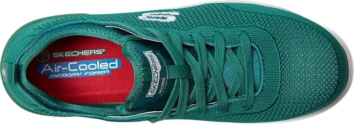 SKECHERS Work Bulkin - Balran Comp Toe Women's Shoes Teal : 7 B - Medium, Textile - Image 2