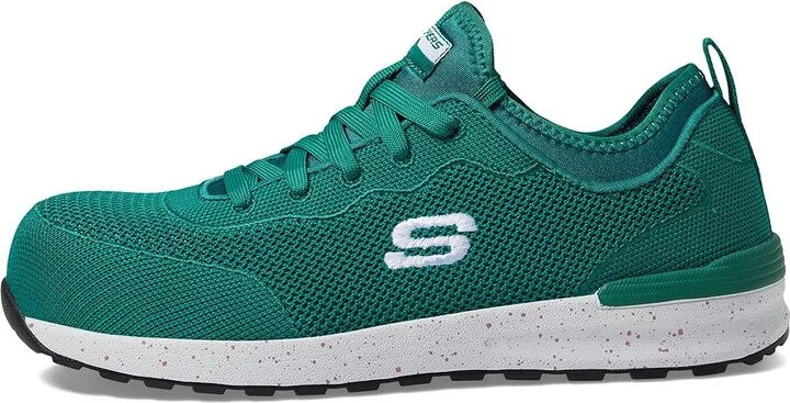 SKECHERS Work Bulkin - Balran Comp Toe Women's Shoes Teal : 7 B - Medium, Textile - Image 6