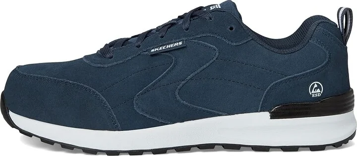 SKECHERS Work Bulklin - Atlis Comp Toe Men's Work Boots Blue : 11 D - Medium, Leather - Image 6