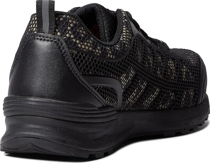 SKECHERS Work Bulklin - Lyndale Composite Toe Women's Shoes Black/Leopard : 7.5 B - Medium, Textile/Synthetic - Image 4