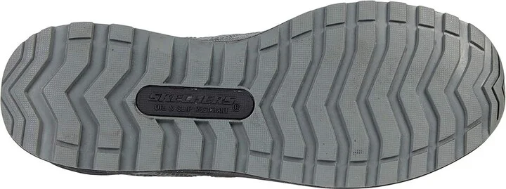 SKECHERS Work Bulklin - Lyndale Composite Toe Women's Shoes Gray/Aqua : 7 B - Medium, Textile/Synthetic - Image 3