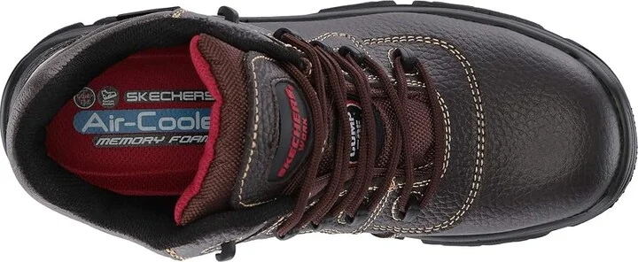 SKECHERS Work Burgin - Sosder Men's Industrial Shoes Brown : 14 D - Medium, Leather - Image 3