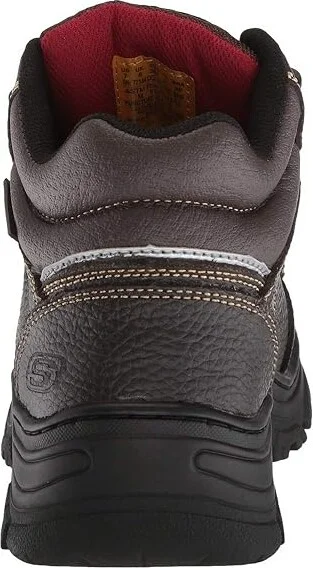SKECHERS Work Burgin - Sosder Men's Industrial Shoes Brown : 14 D - Medium, Leather - Image 5