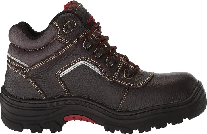 SKECHERS Work Burgin - Sosder Men's Industrial Shoes Brown : 14 D - Medium, Leather - Image 8
