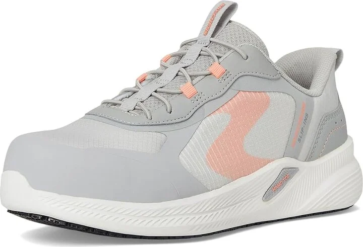 SKECHERS Work Carbix - Yunia Carbon Nano Comp Toe Women's Walking Shoes Grey : 8.5 M, Synthetic/Textile - Image 5